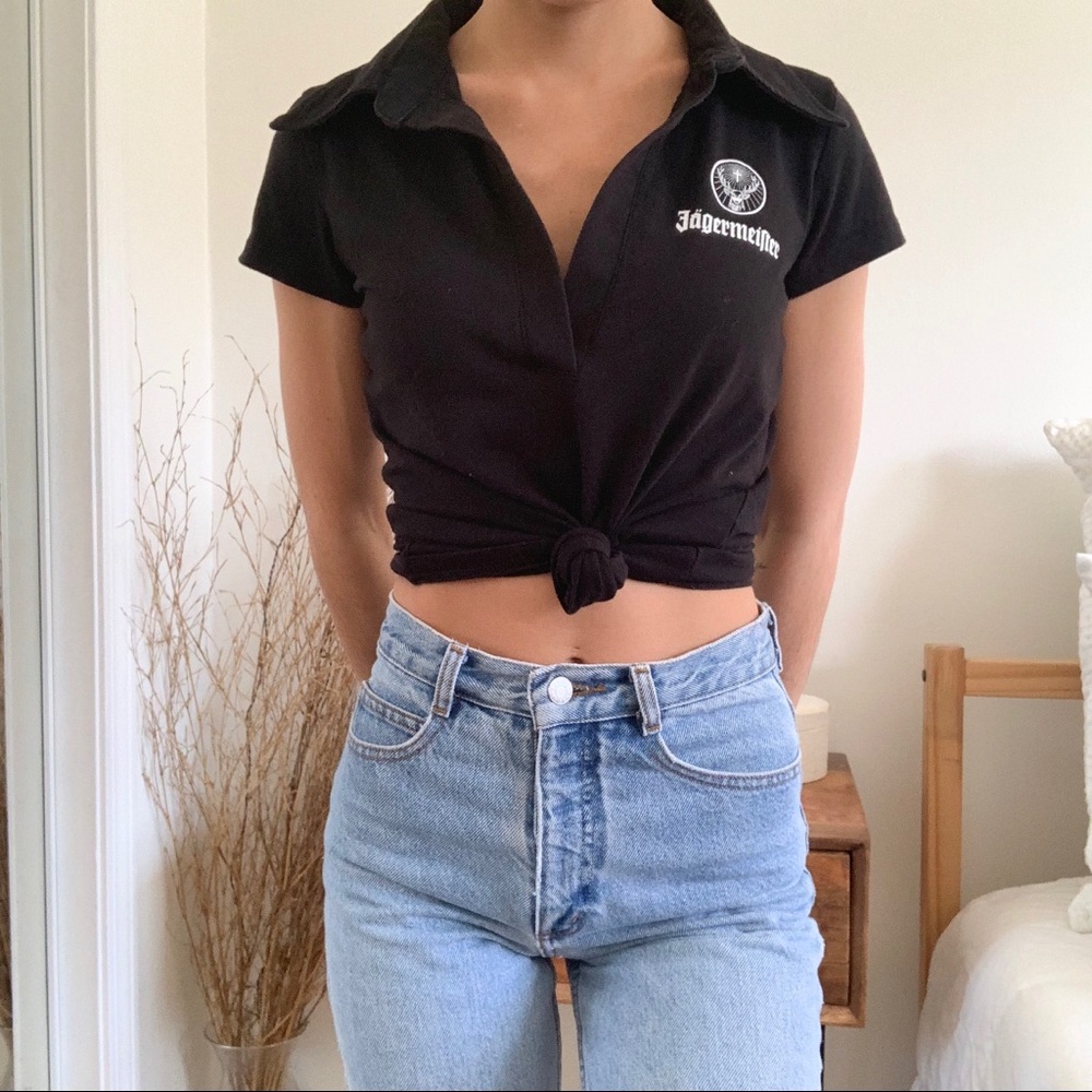 Jagermeister V Neck Black Shirt